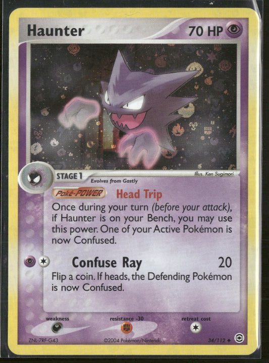EX FireRed & LeafGreen Haunter #34/112
