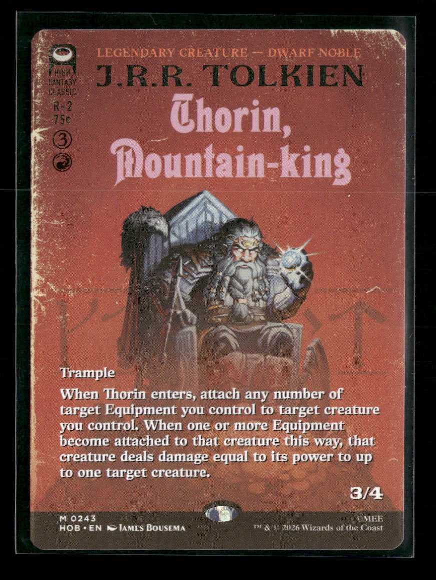 The Hobbit Thorin, Mountain-king (Borderless) #243