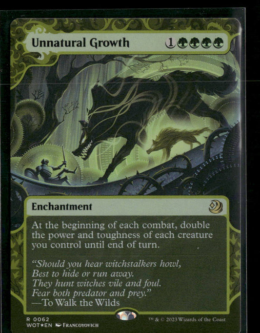 Wilds of Eldraine: Enchanting Tales Unnatural Growth Foil #62