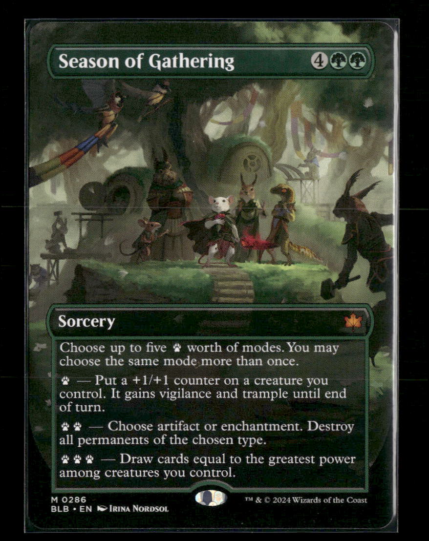 Bloomburrow Season of Gathering (Borderless) #286