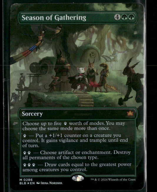 Bloomburrow Season of Gathering (Borderless) Foil #286