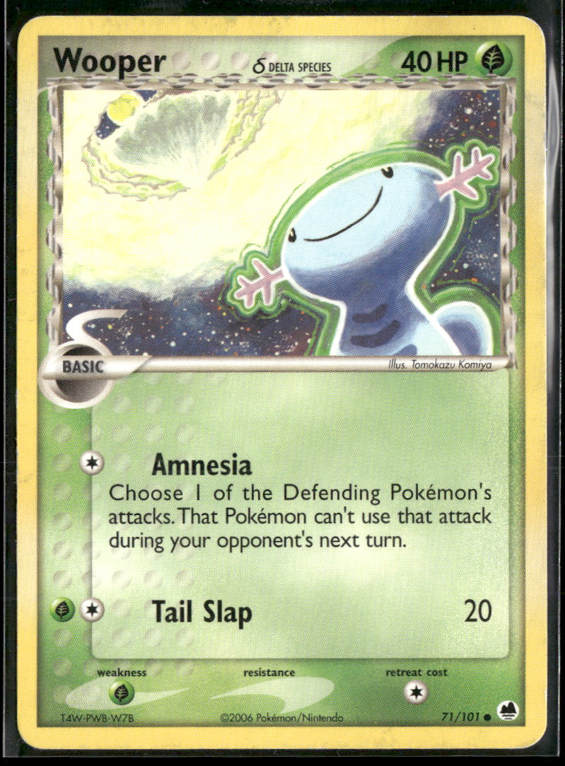 EX Dragon Frontiers Wooper (Delta Species) #71/101