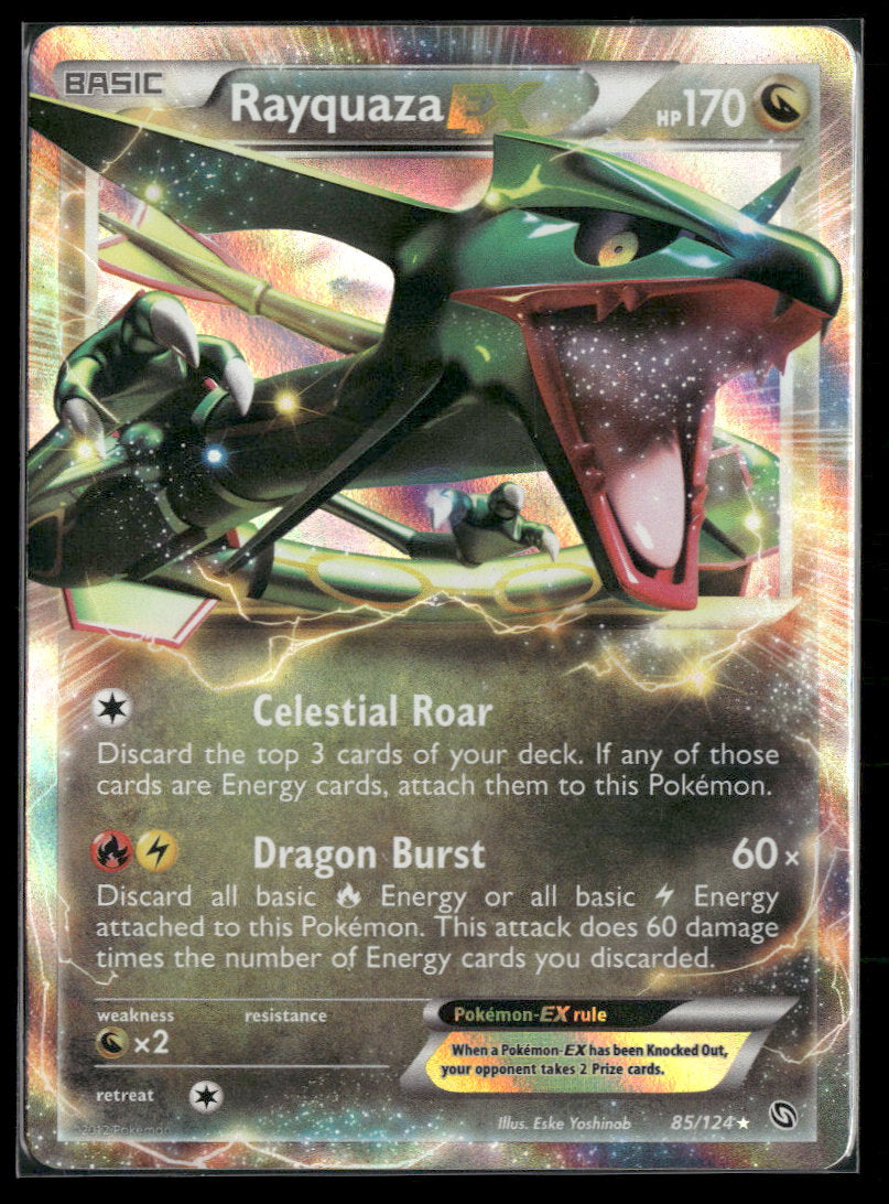 Dragons Exalted Rayquaza EX #85/124