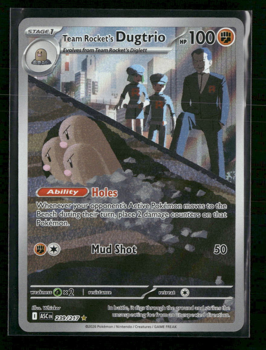 ME: Ascended Heroes Team Rocket's Dugtrio #239/217