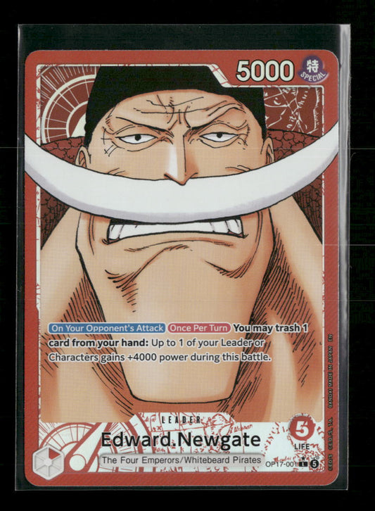 The World's Strongest Warriors Edward.Newgate (001) (Alternate Art) #OP17-001