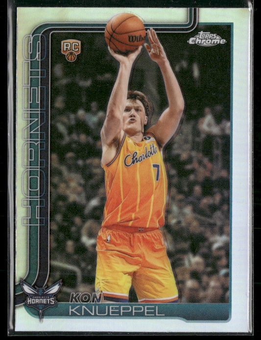 2025-26 Topps Chrome Update Refractor Kon Knueppel RC #154