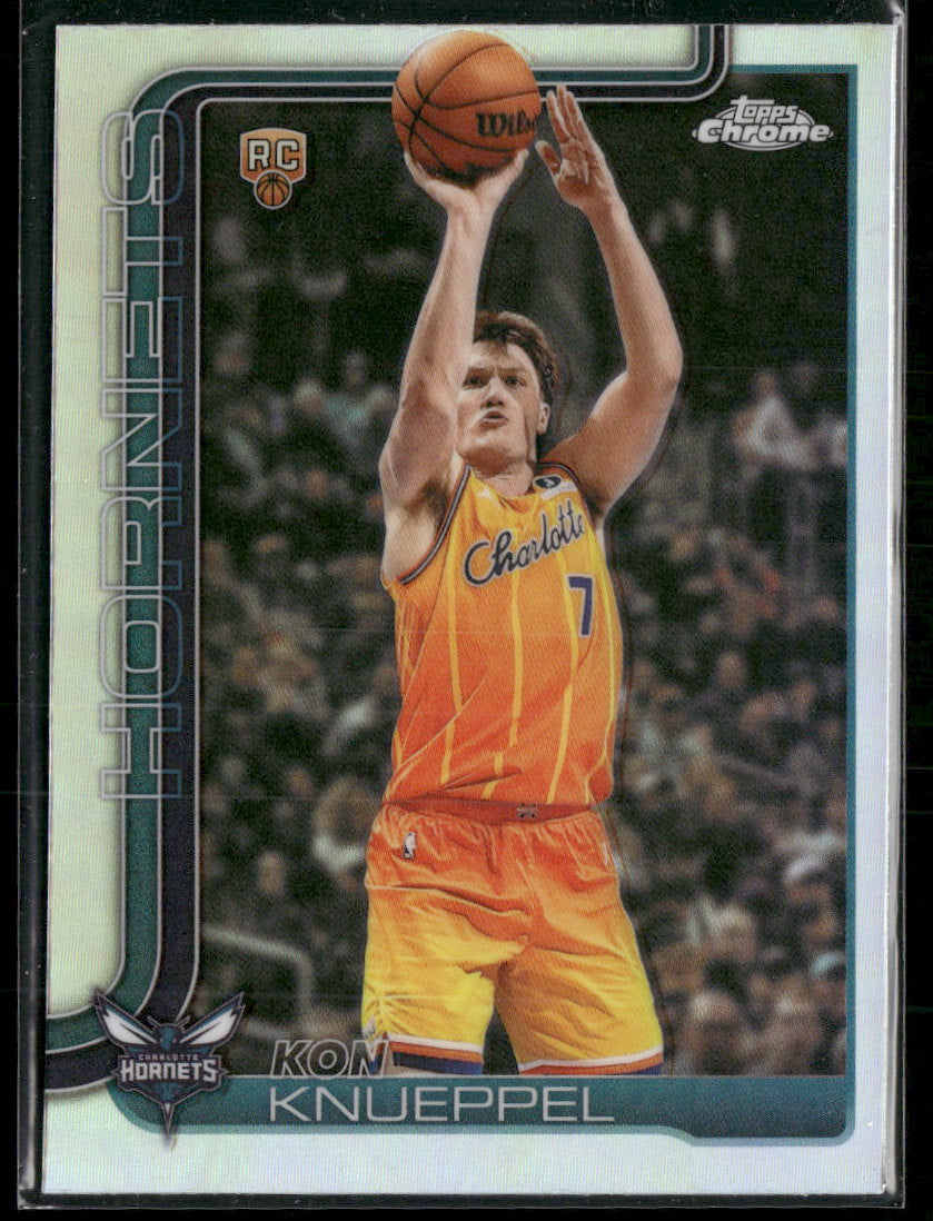 2025-26 Topps Chrome Update Refractor Kon Knueppel RC #154