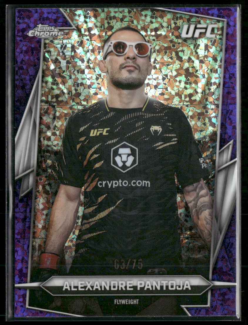2026 Topps Chrome UFC Purple Mini Diamonds Refractor Alexandre Pantoja #/75 #40