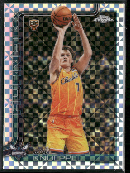 2025-26 Topps Chrome Update X-Fractor Kon Knueppel RC #154