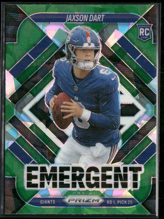 2025 Panini Prizm Emergent Green Ice Jaxson Dart #6