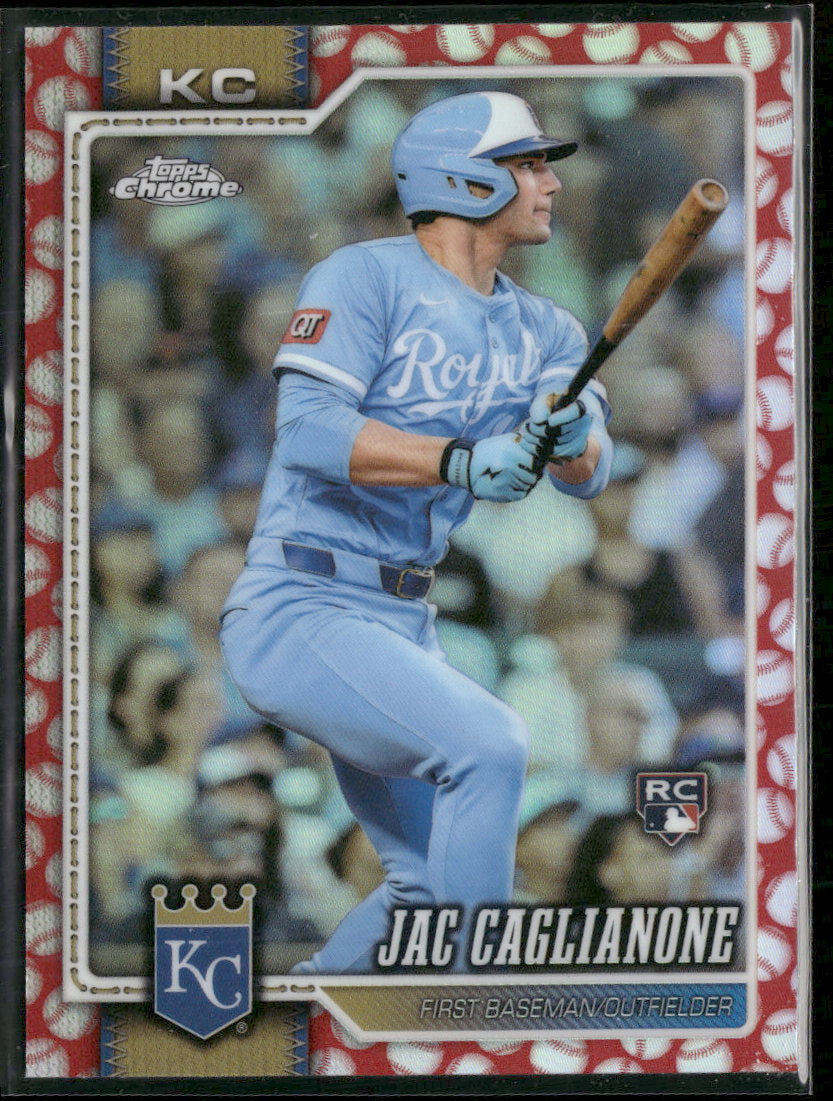 2026 Topps Chrome Baseball Seams Refractors Jac Caglianone RC #131