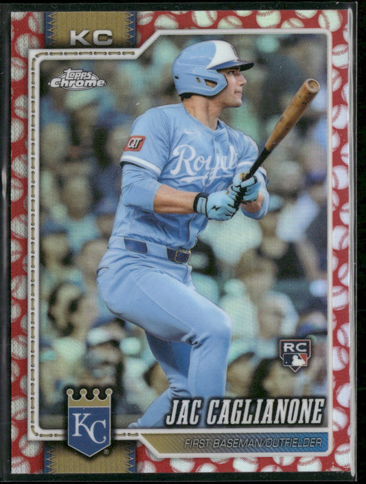 2026 Topps Chrome Baseball Seams Refractors Jac Caglianone RC #131