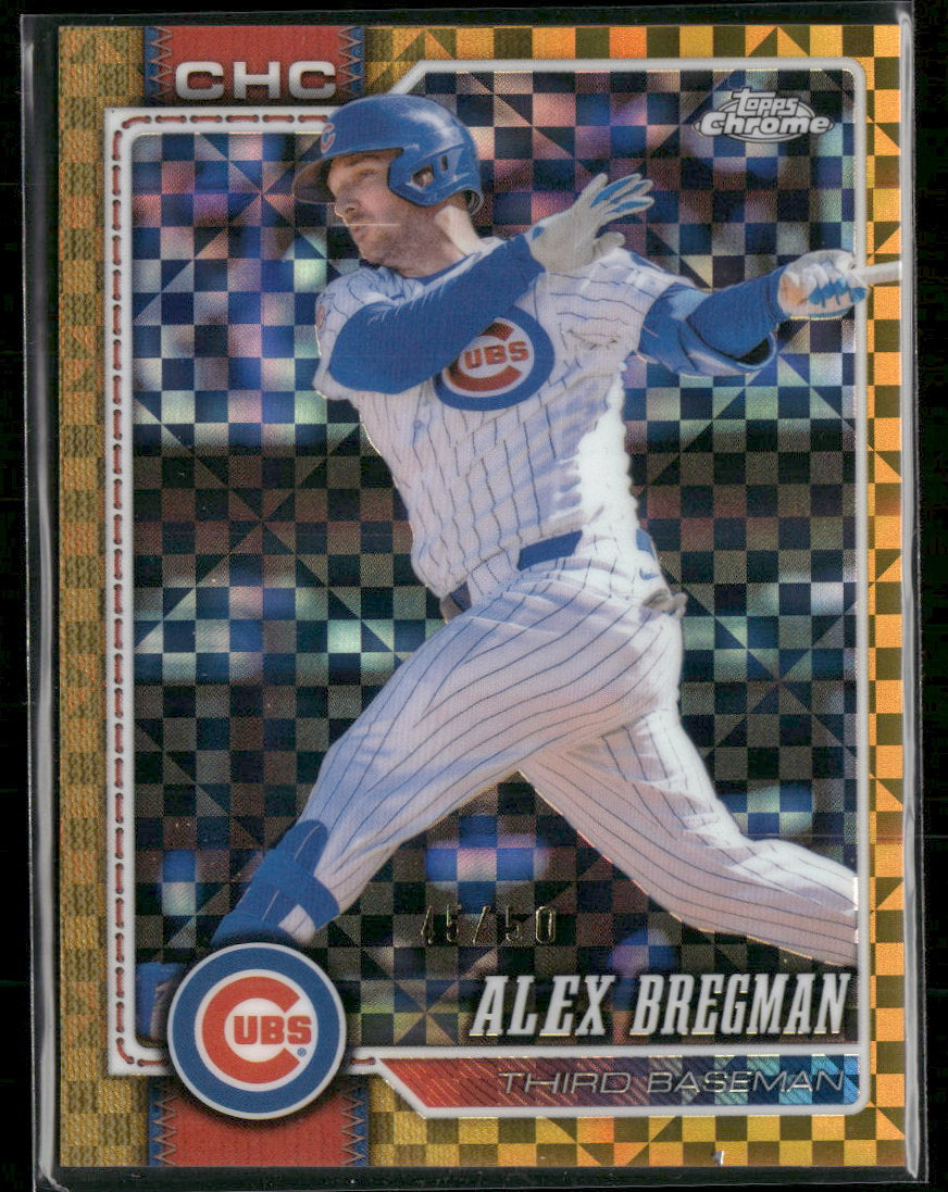 2026 Topps Chrome Gold X-Fractors Alex Bregman #/50 #30