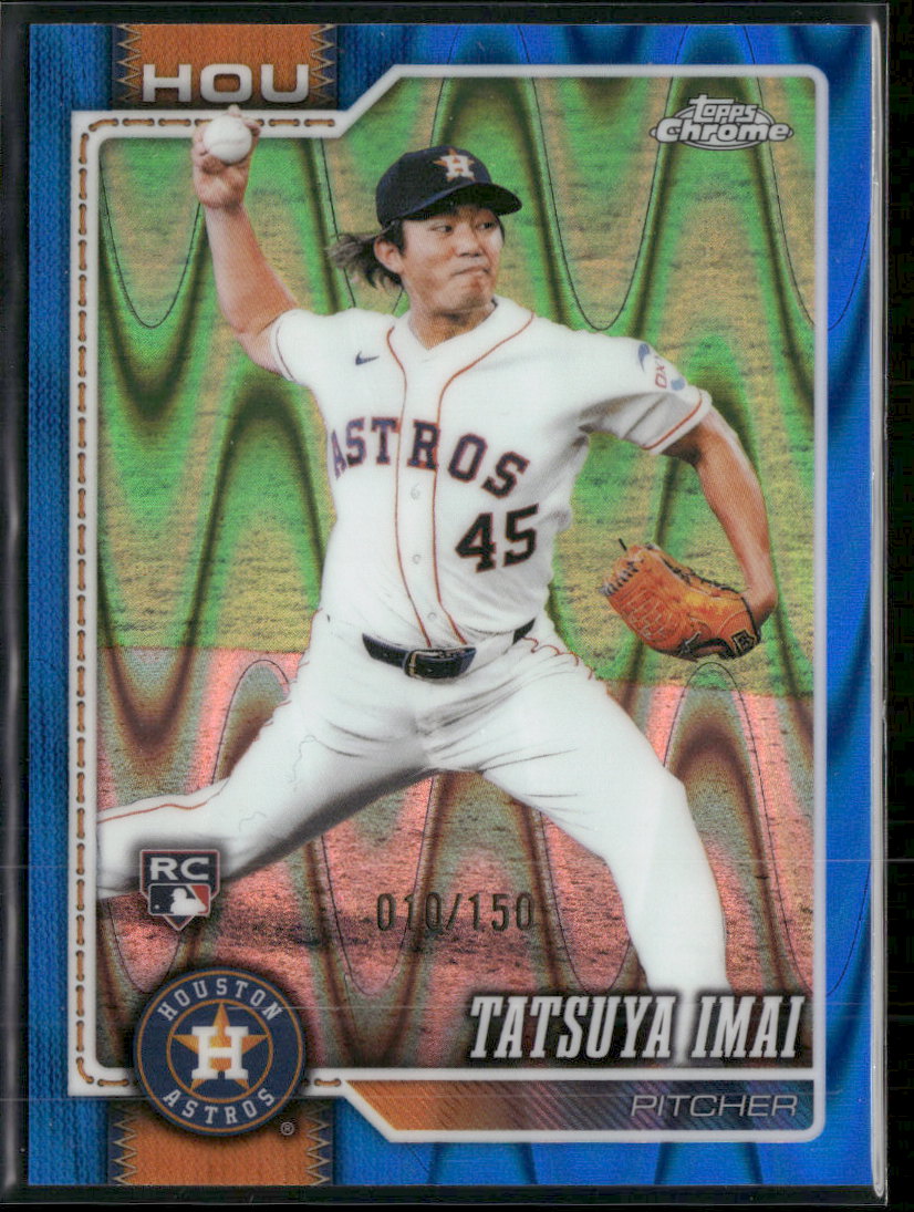 2026 Topps Chrome Blue Raywave Refractors Tatsuya Imai RC #/150 #242
