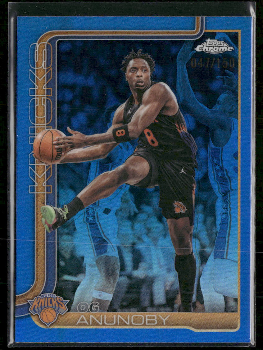 2025-26 Topps Chrome Update Blue Refractor OG Anunoby #/150 #43
