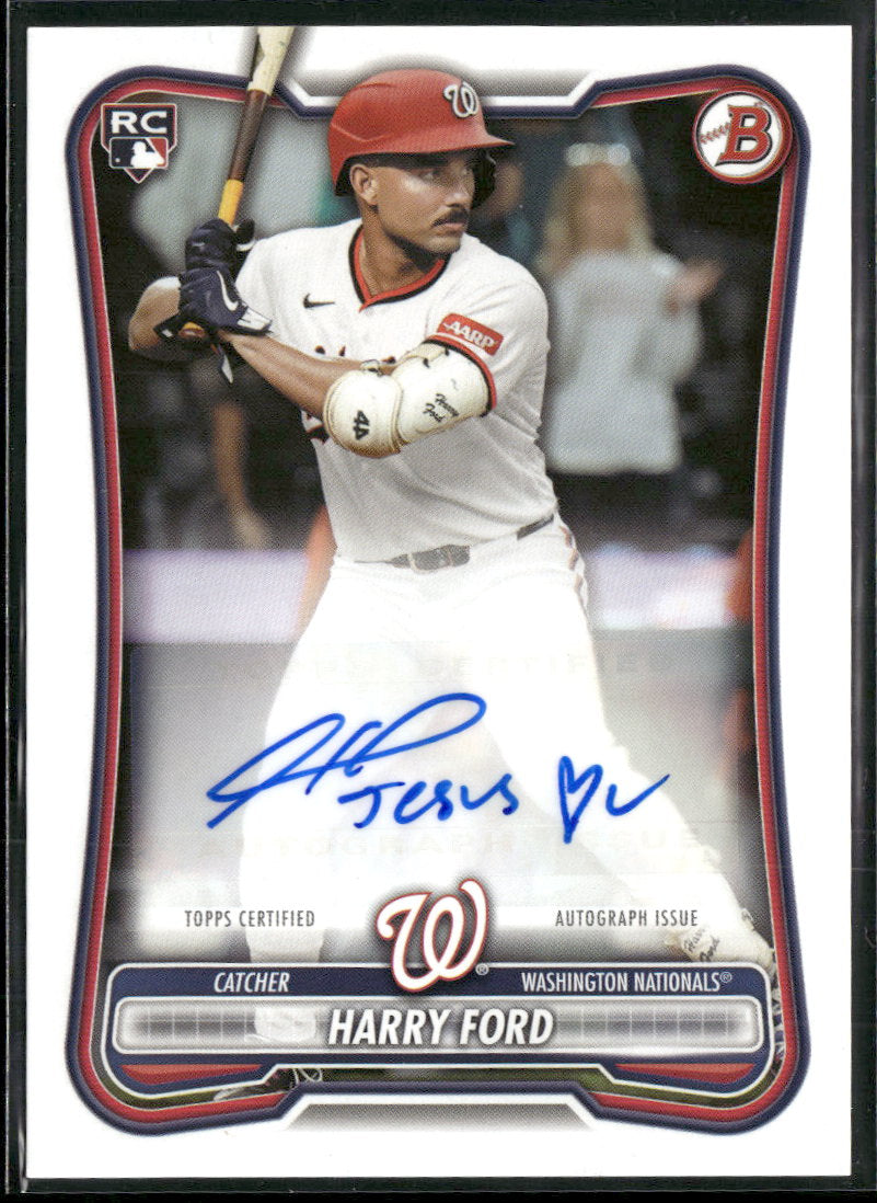 2026 Bowman Rookie and Veteran Autographs Harry Ford AU #PRV-HF