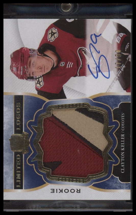 2017-18 Upper Deck The Cup Limited Logos Autographs Clayton Keller #/50