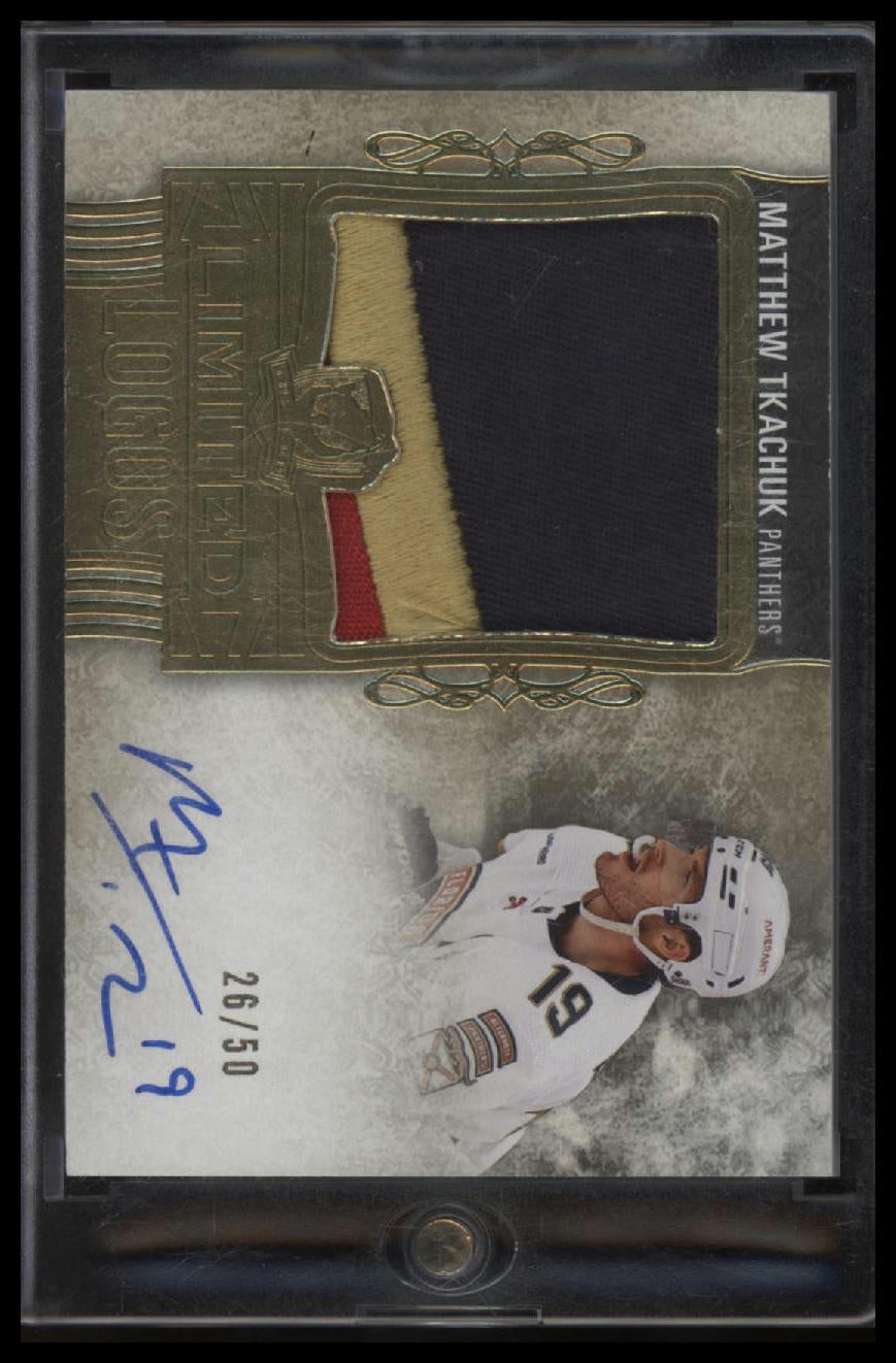 2022-23 The Cup Update - Limited Logos Matthew Tkachuk #/50 AU #LL-MT