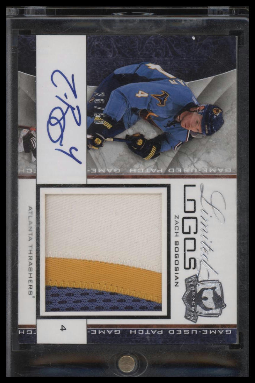 2008-09 Upper Deck The Cup Limited Logos Zach Bogosian #/50 AU #LL-ZB