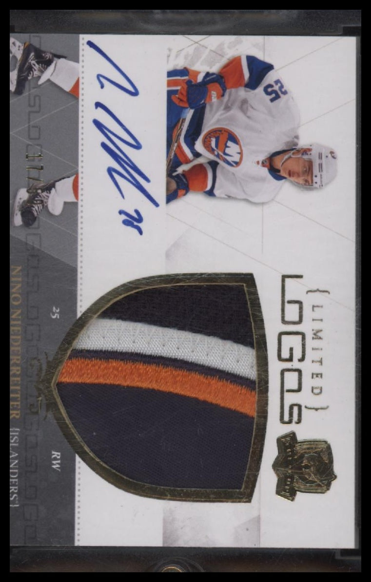 2010-11 Upper Deck The Cup Limited Logos AU Nino Niederreiter /50 AU #LL-NN