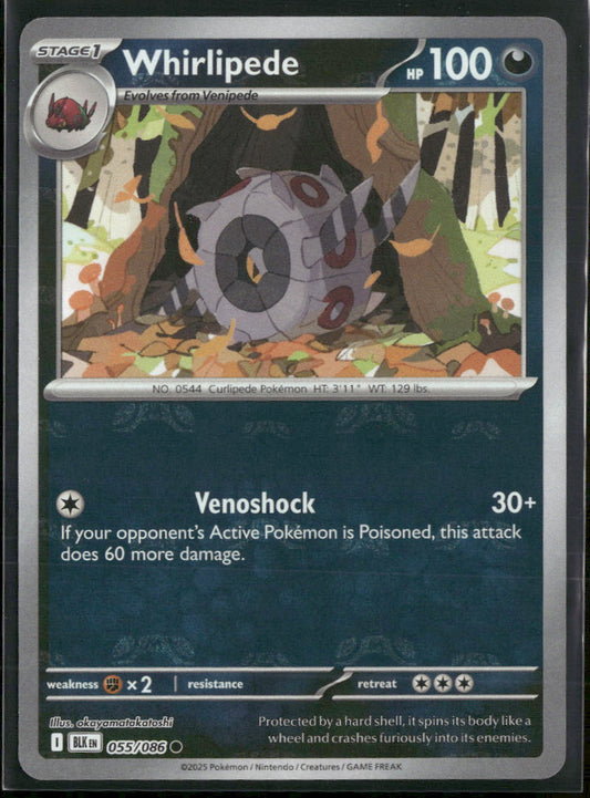 SV: Black Bolt Whirlipede (Master Ball Pattern) #055/086