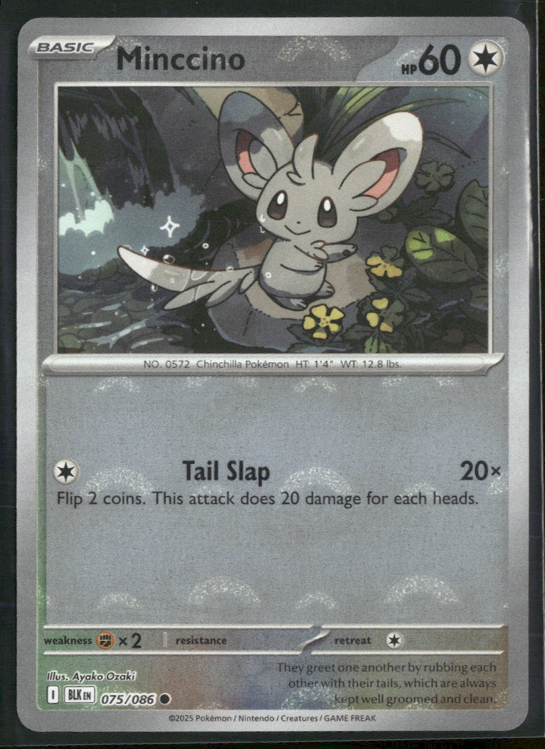 SV: Black Bolt Minccino (Poke Ball Pattern) Poke Ball #075/086