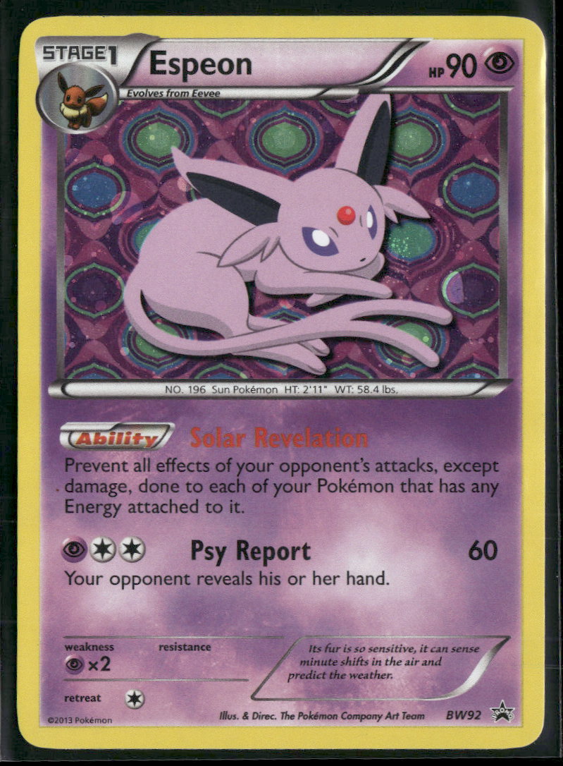 Black and White Promos Espeon #BW92