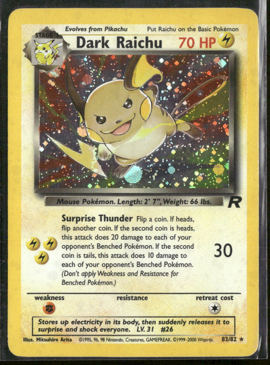 Team Rocket Dark Raichu #83/82