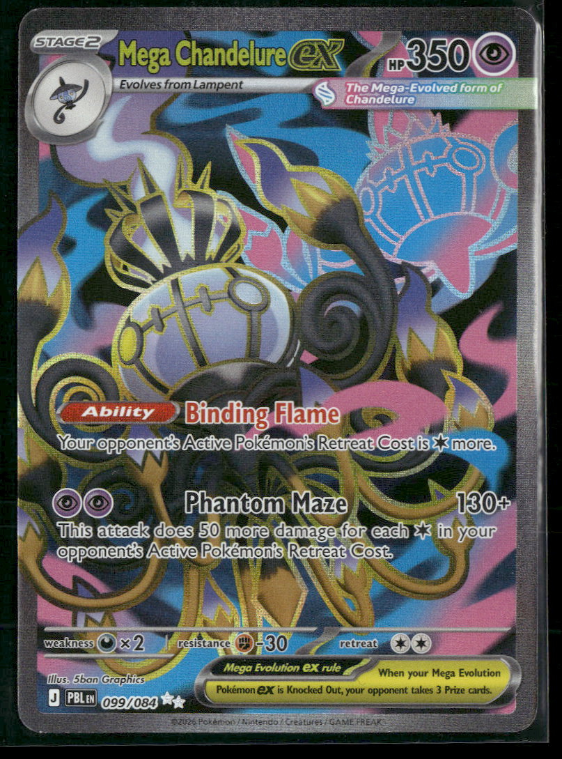 ME05: Pitch Black Mega Chandelure ex #099/084