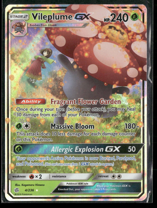 SM - Cosmic Eclipse Vileplume GX #4/236
