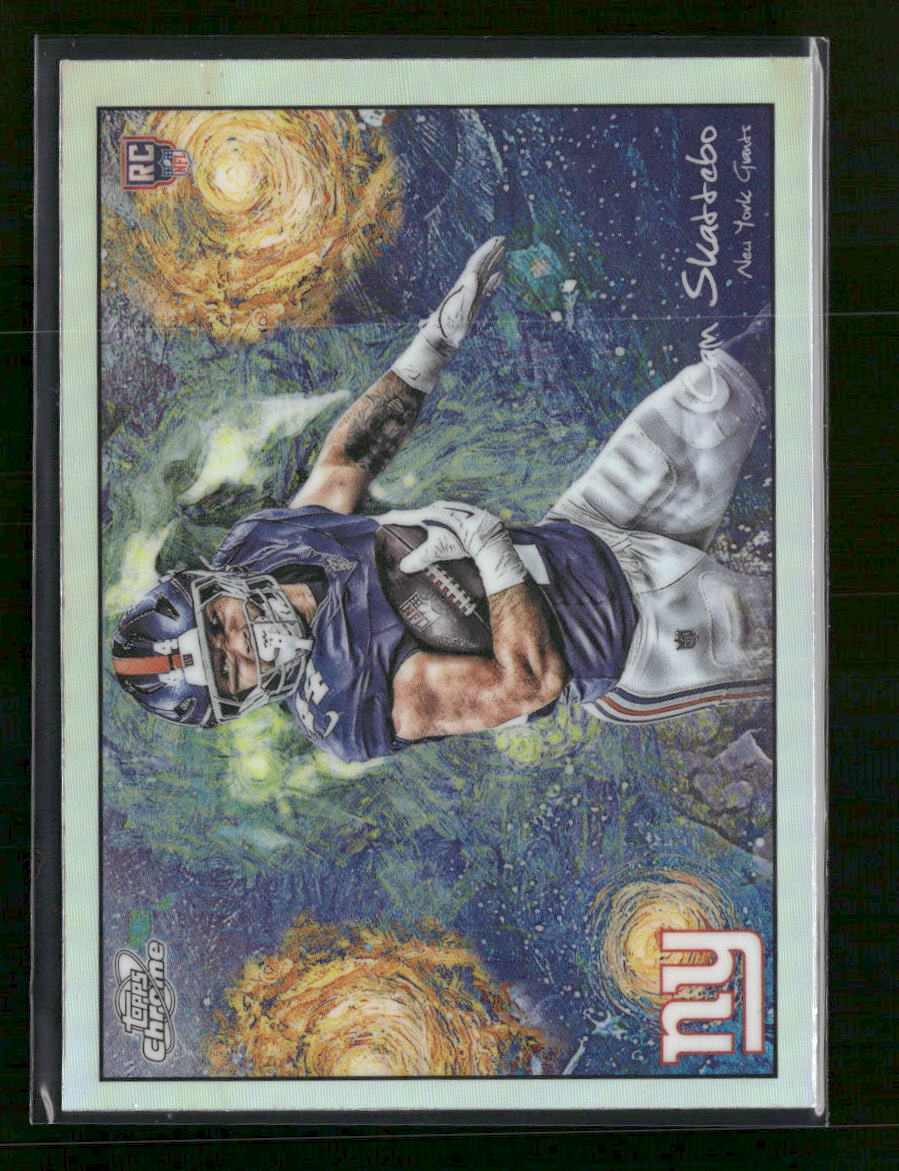 2025 Topps Chrome Cosmic Stars in the Night Cam Skattebo #STN-5
