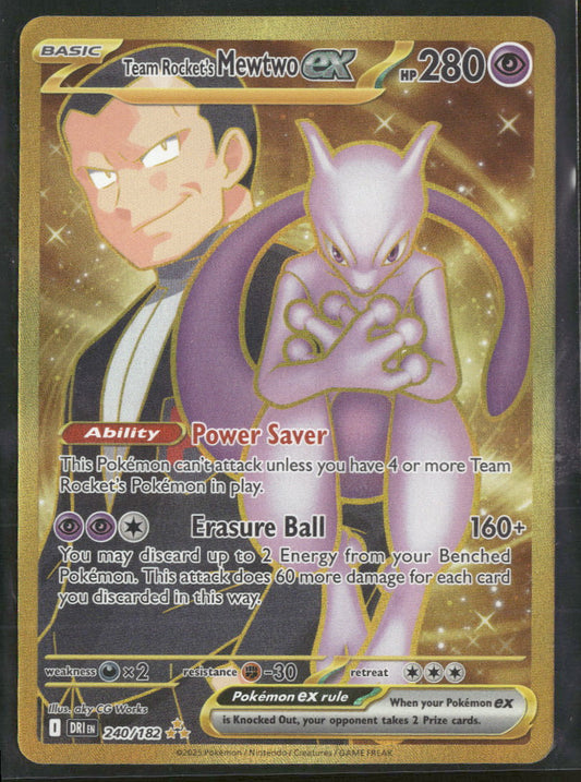 SV10: Destined Rivals Team Rocket's Mewtwo ex #240/182