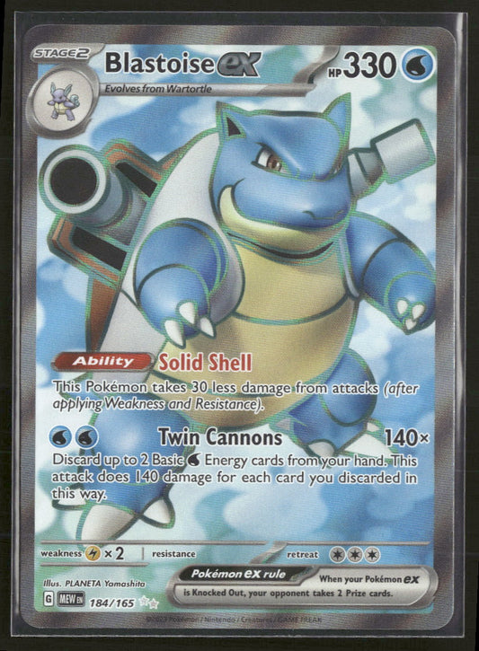 SV: Scarlet & Violet 151 Blastoise ex #184/165