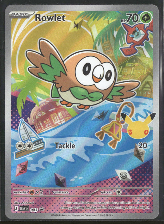 ME: Mega Evolution Promo Rowlet #043