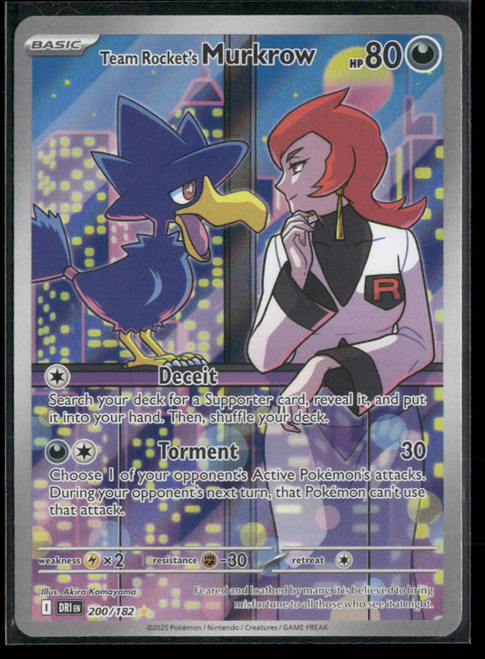 SV10: Destined Rivals Team Rocket's Murkrow #200/182