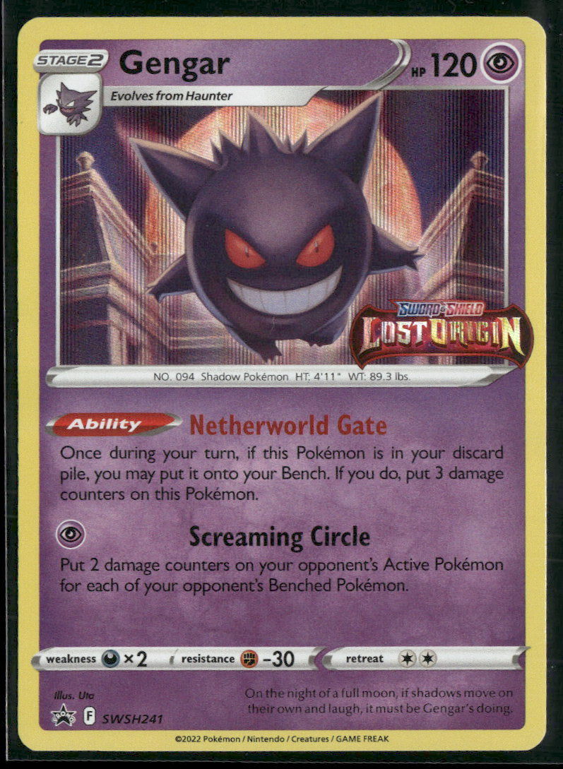 SWSH: Sword & Shield Promo Cards Gengar #SWSH241