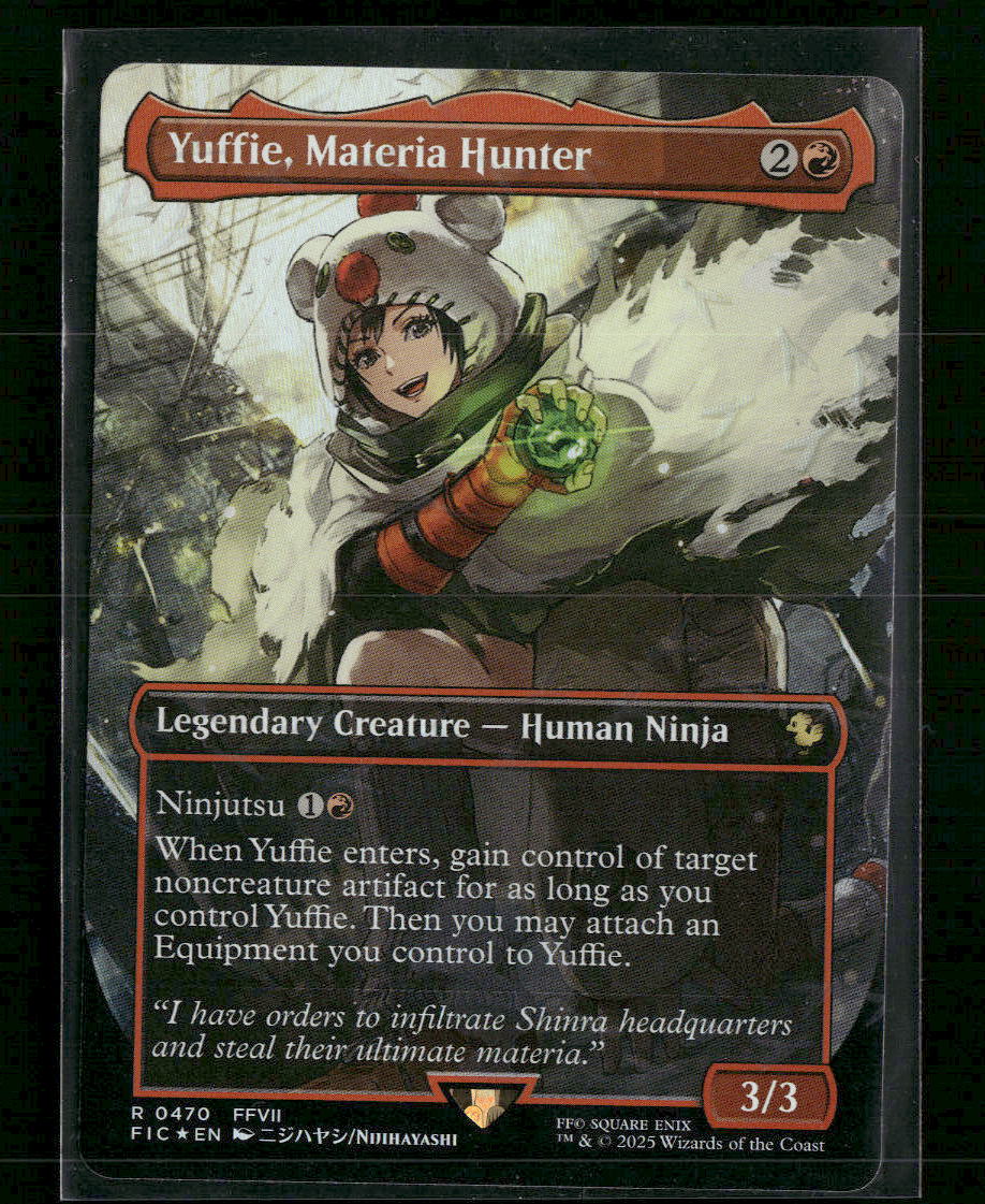 C: FINAL FANTASY Yuffie, Materia Hunter (Borderless) (Chocobo Track Foil) #470