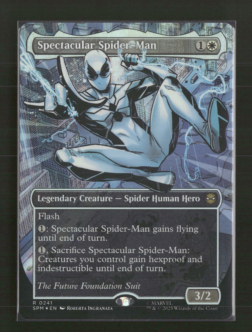 Spider-Man Spectacular Spider-Man (0241) (Borderless) (Textured Foil) #241