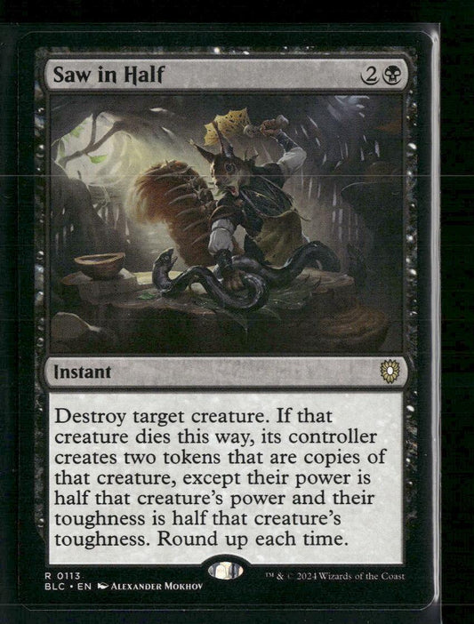 Commander: Bloomburrow Saw in Half #113