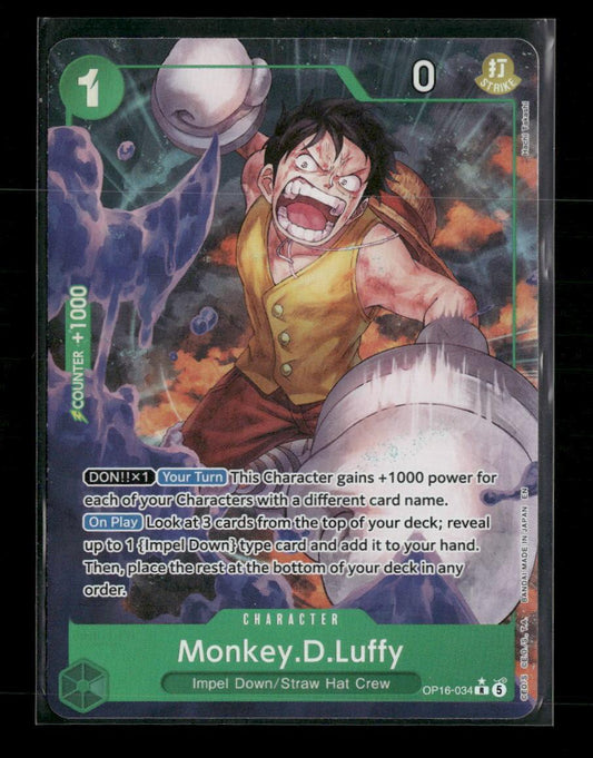 The Time of Battle Monkey.D.Luffy (034) (Alternate Art) #OP16-034