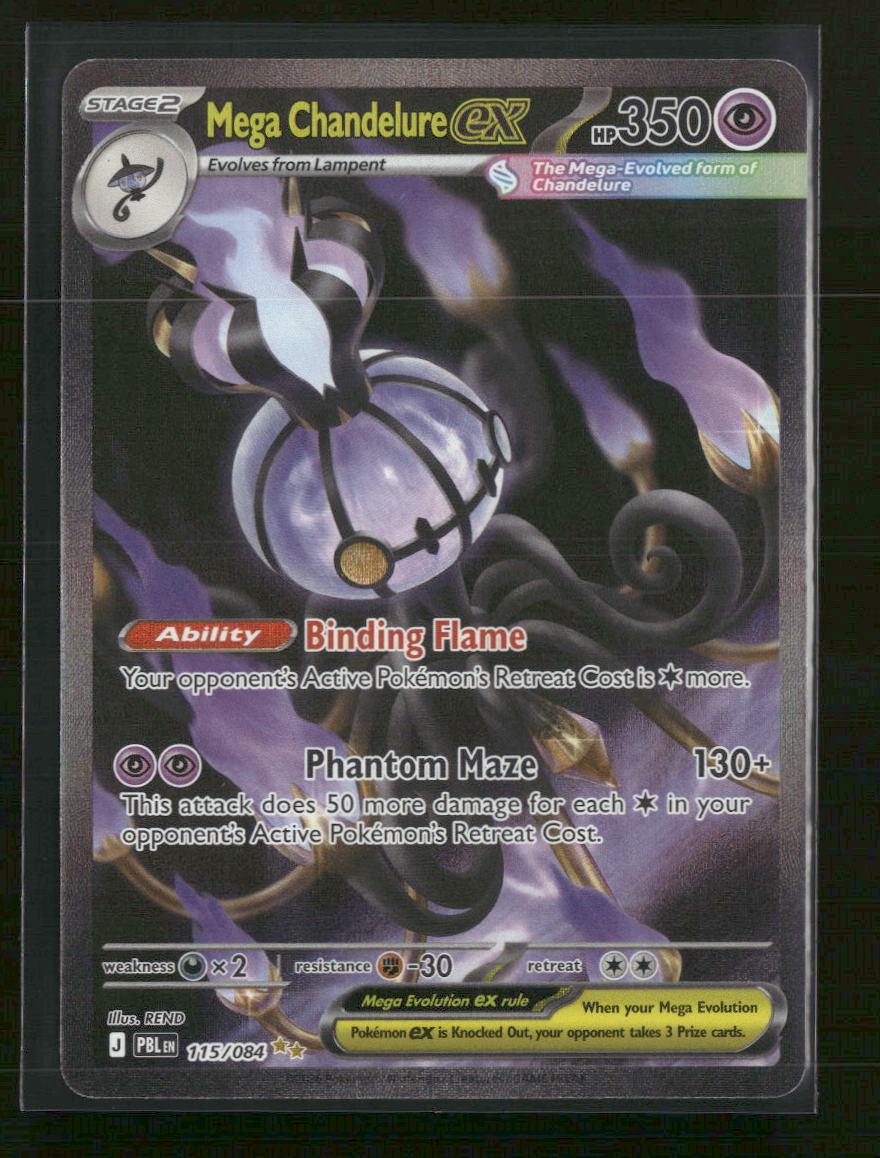 ME05: Pitch Black Mega Chandelure ex #115/084