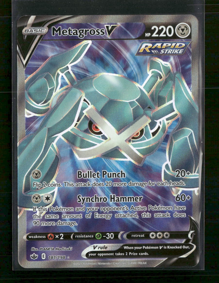 SWSH06: Chilling Reign Metagross V (Full Art) #181/198