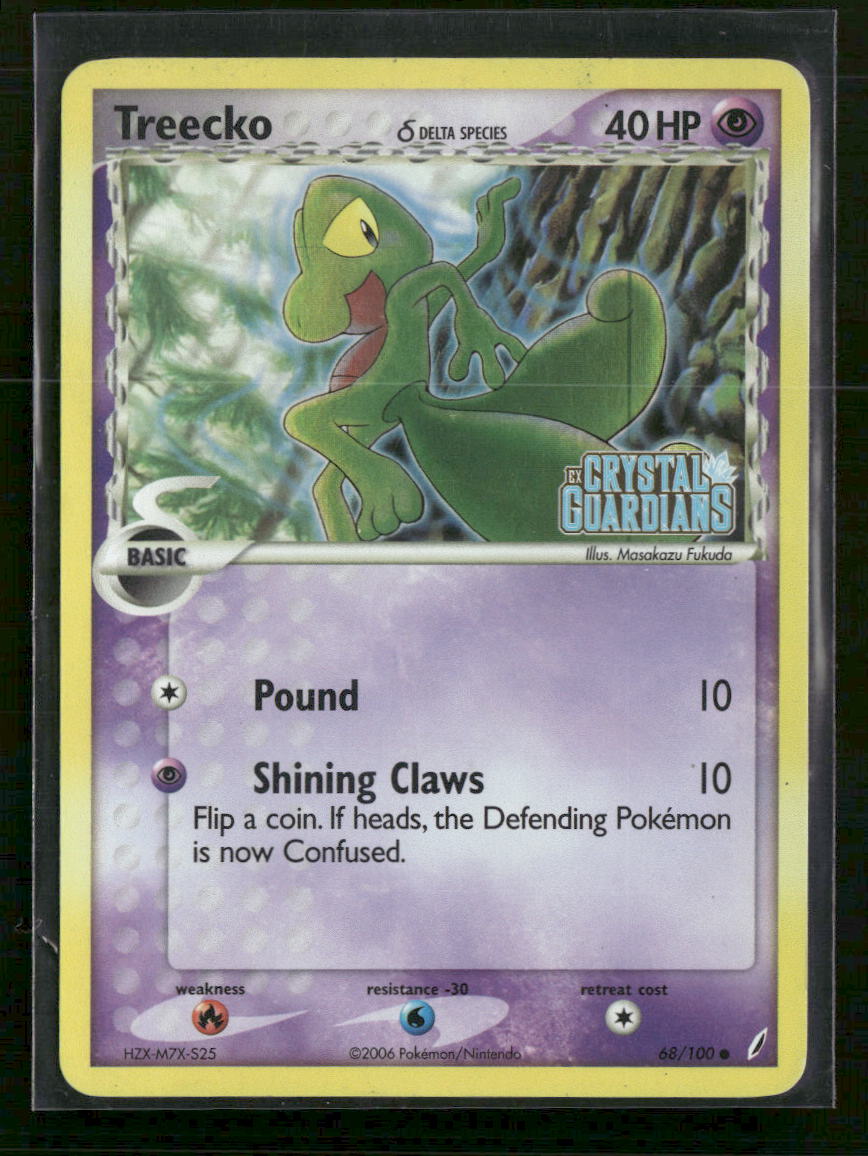 Crystal Guardians Treecko (Delta Species) Reverse Holo #68/100