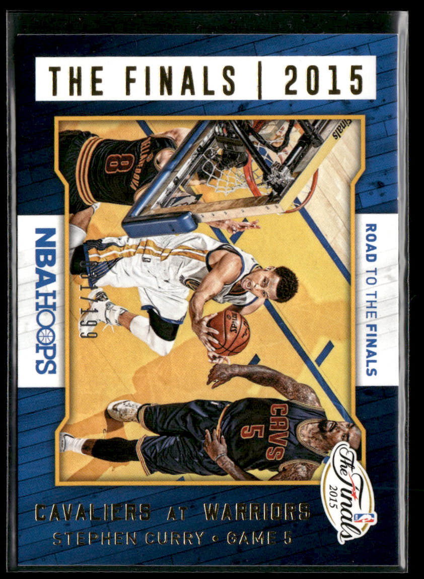 2015-16 Hoops Road to the Finals Stephen Curry #/199 #80