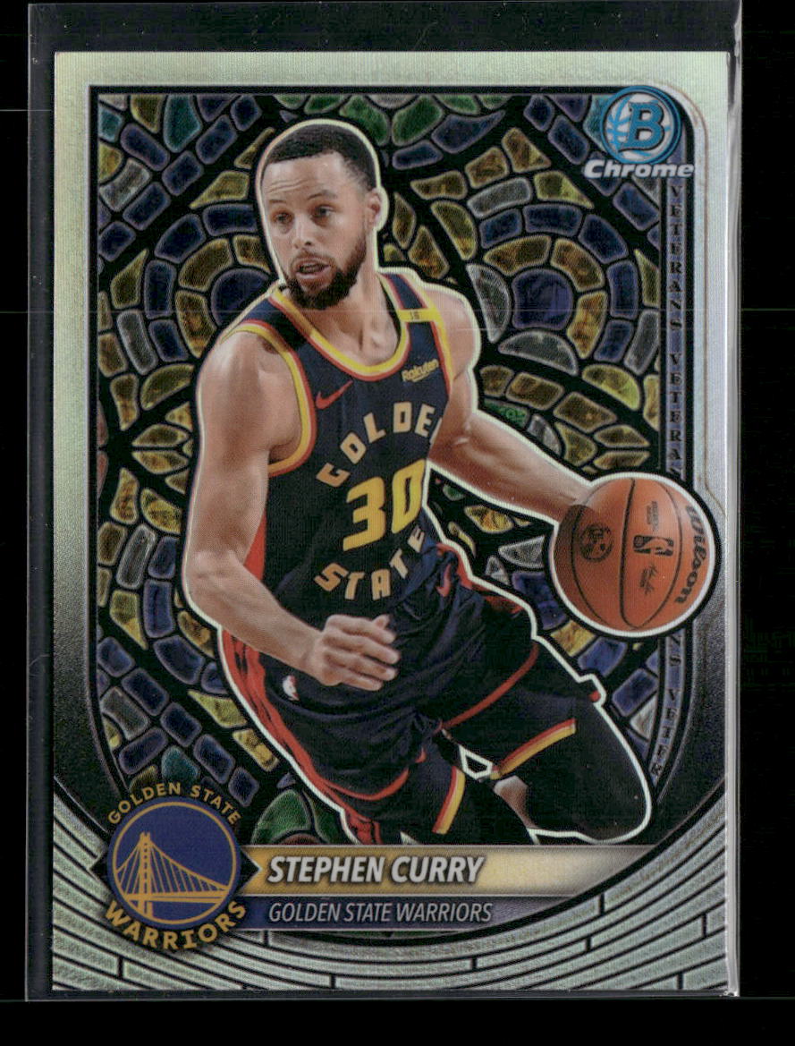 2025-26 Bowman Etched In Glass Variations Stephen Curry #NBE-8