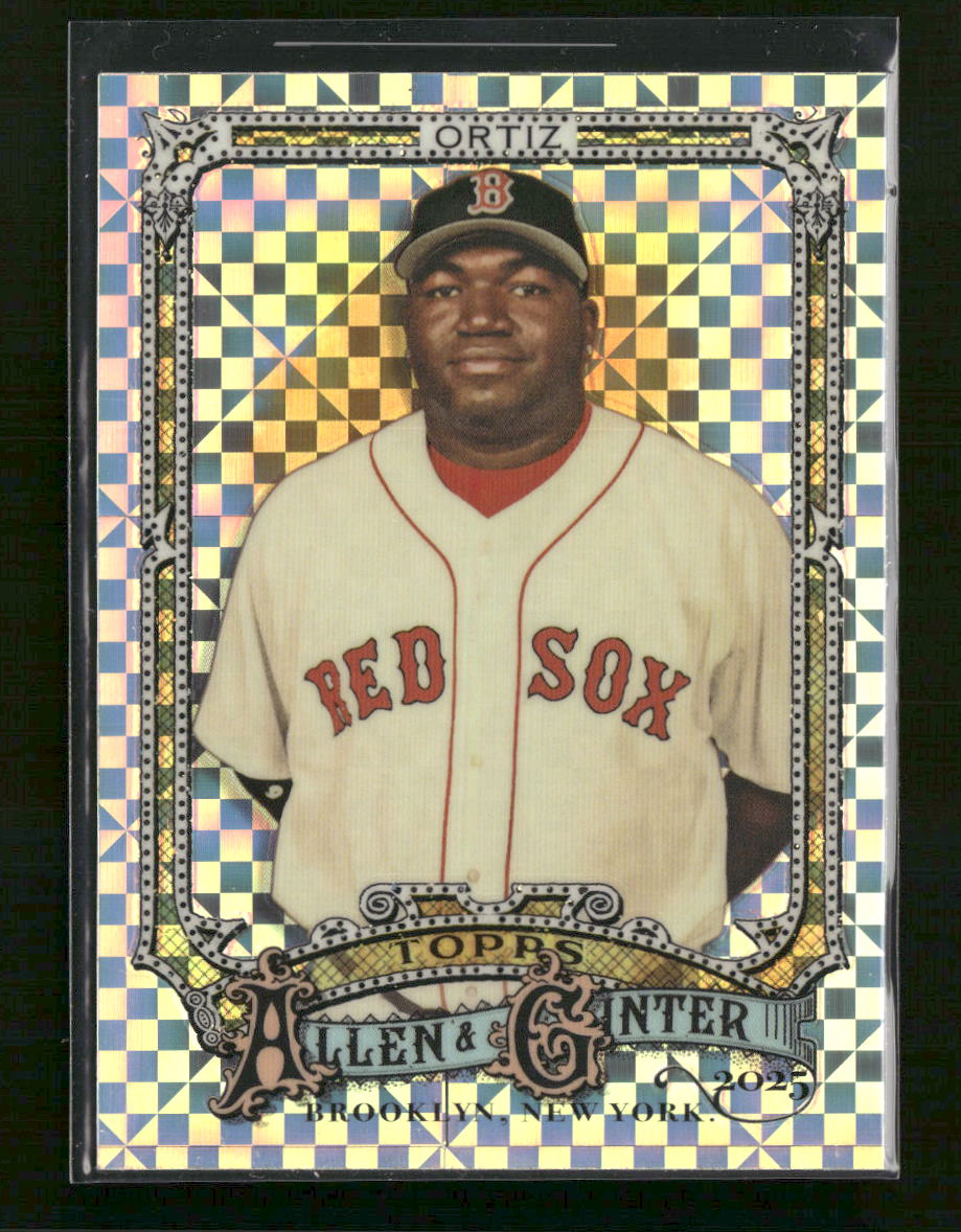 2025 Topps Allen & Ginter Chrome X-Fractor David Ortiz #53
