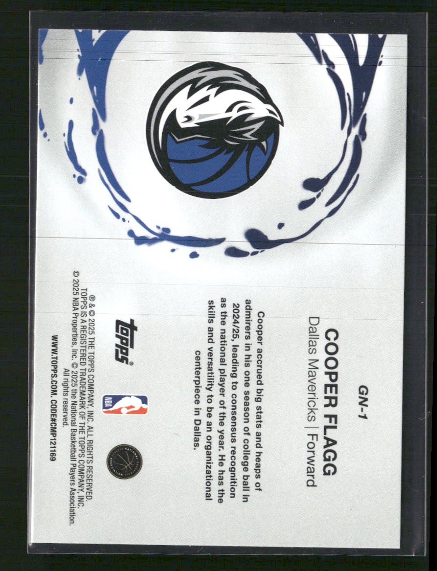 2025-26 Topps Generation Now Holo Foil Cooper Flagg #GN-1