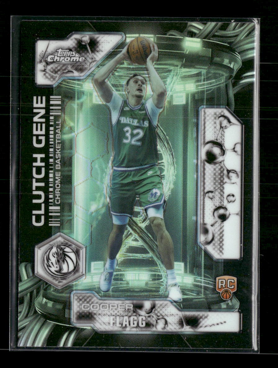 2025-26 Topps Chrome Update Clutch Gene Refractor Cooper Flagg #CG-11