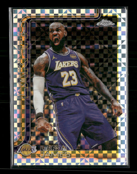 2025-26 Topps Chrome Update X-Fractor LeBron James #1