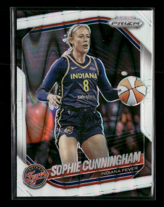 2025 Panini Prizm WNBA White Seismic Prizms Sophie Cunningham #63